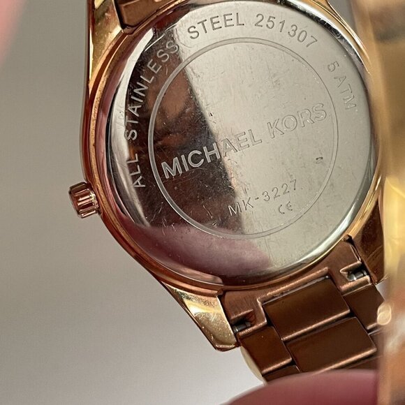 Michael Kors MK3227 Blake Brown Dial Rose Gold-tone Ladies Watch Quartz Analog - Picture 8 of 8